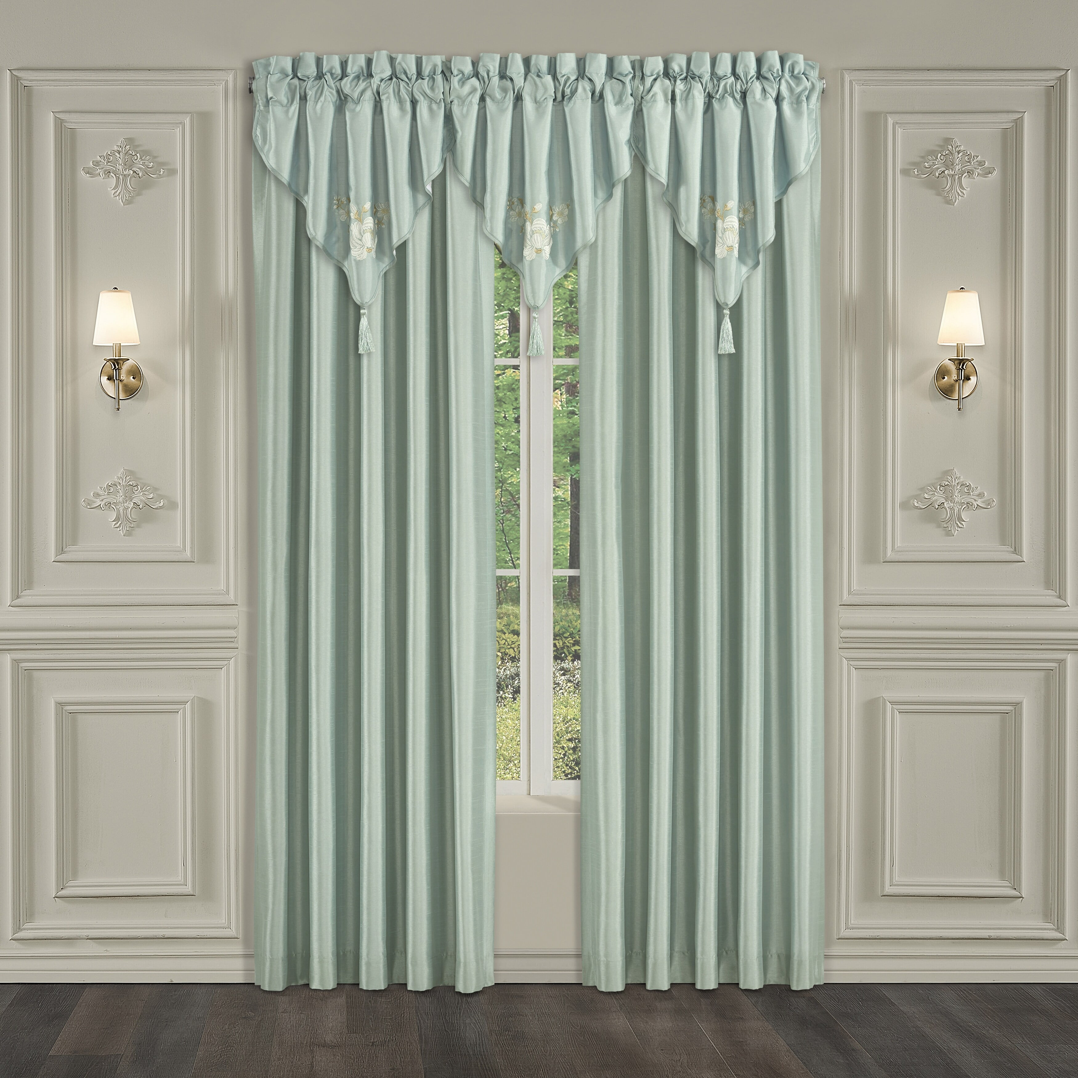 Royal Court Spring Garden Curtain Panel Pair