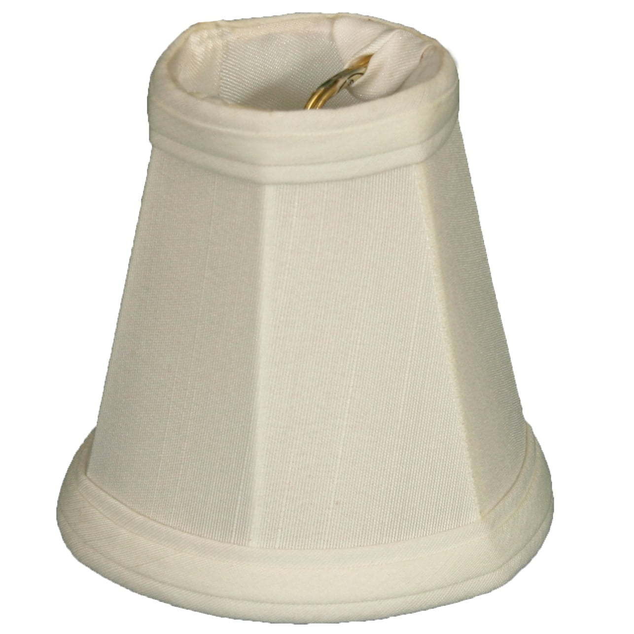 Royal Designs, Inc. Empire Chandelier Shade with Flame Clip Fitter,CS-101WH-6, White, 2 x 3.5 x 3.5, Pack of 6