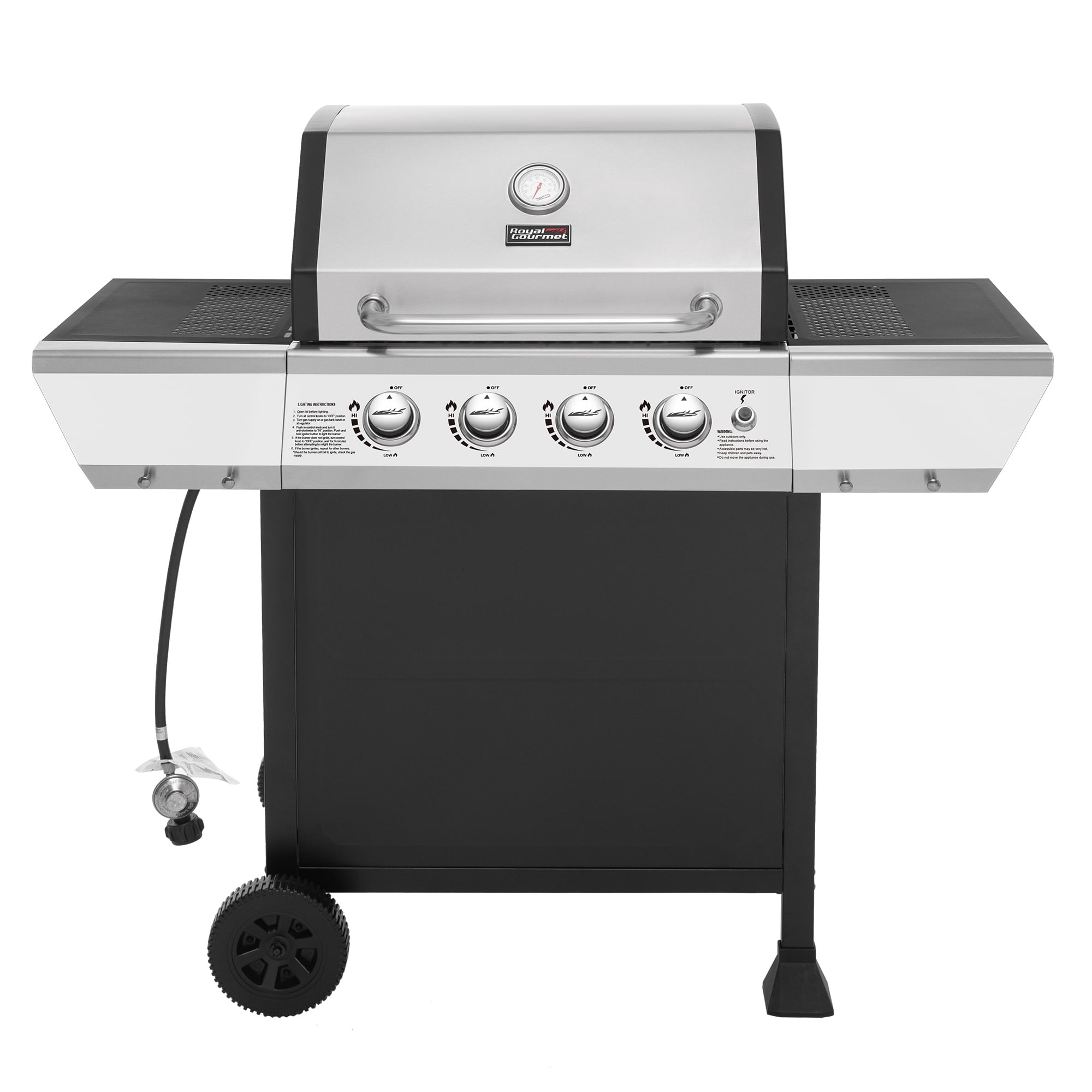 Royal Gourmet GA4400T Stainless Steel 4-Burner BBQ Gas Grill, 40,000 BTU