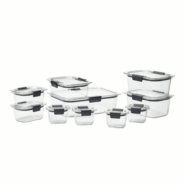 Rubbermaid Brilliance Food Storage Container, 20 Piece Variety Set
