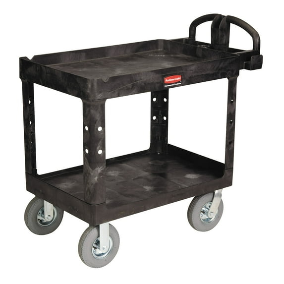 Rubbermaid Utility Cart HD 2 Shelf 16"X30" #647399