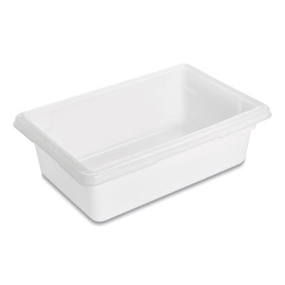 Rubbermaid Commercial Food/Tote Boxes, 3.5 gal, 18 x 12 x 6, White, Plastic