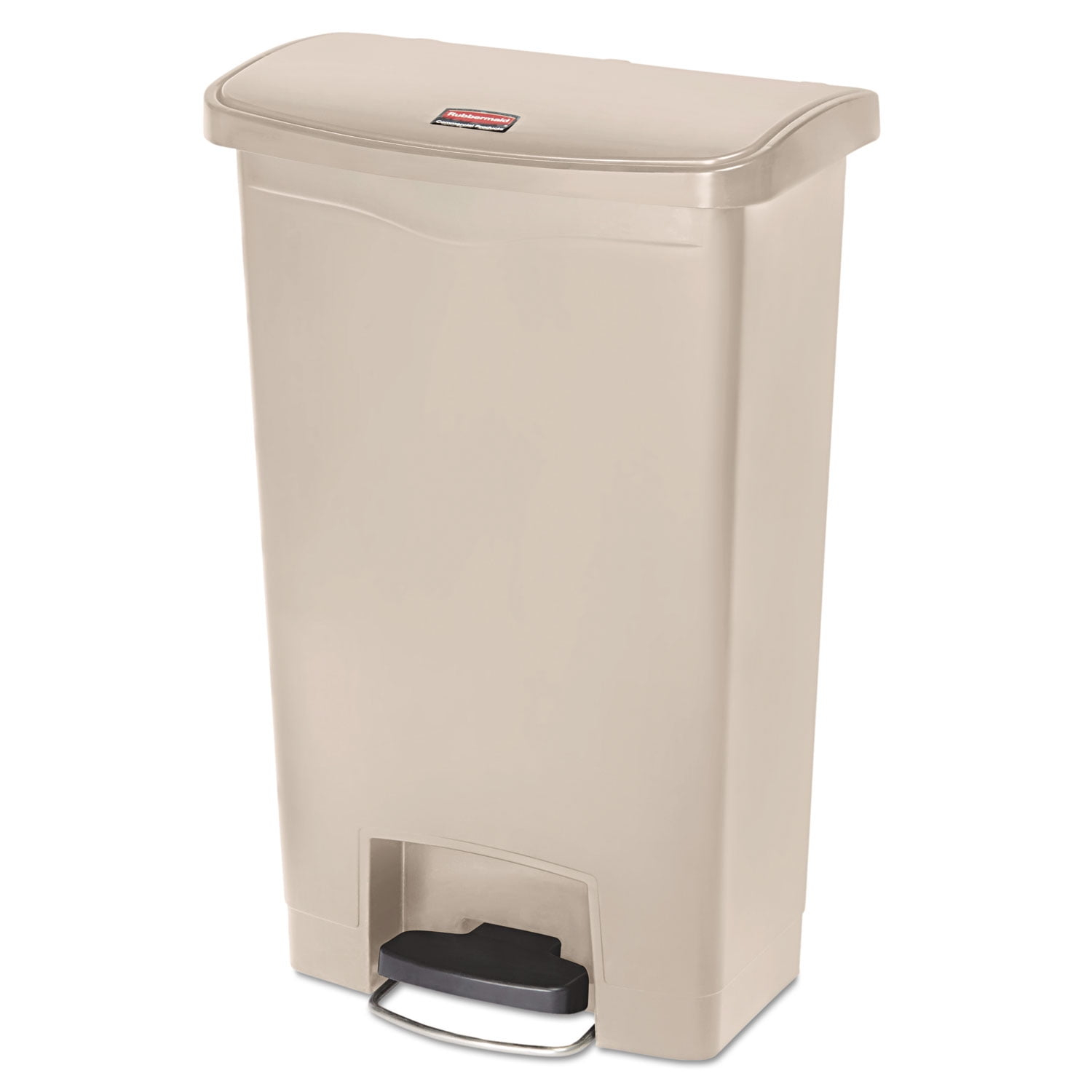 Rubbermaid Commercial Products Slim Jim Plastic Step On Trash Can - 13 Gallons