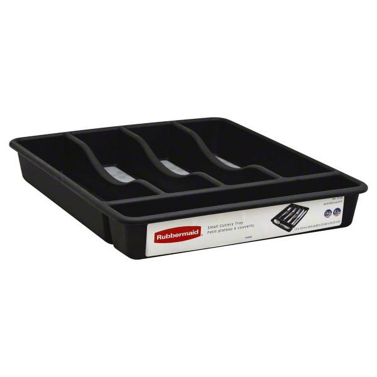 Rubbermaid, Silverware Organizer, Small, Black