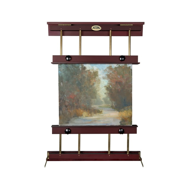 Rue WAll Display & Painting Easel Medium - 32in Wide-Canvases up to 40in High - Mahogany