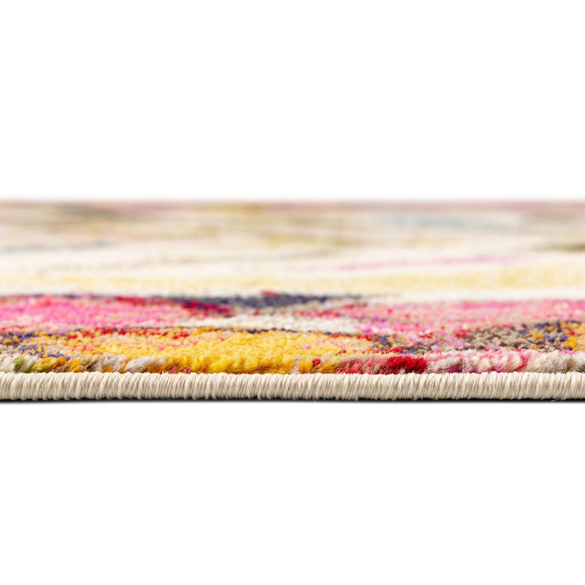 Rugs.com Vivid Collection Rug – 4' x 6' Multi Medium-Pile Rug Perfect For Living Rooms, Large Dining Rooms, Open Floorplans