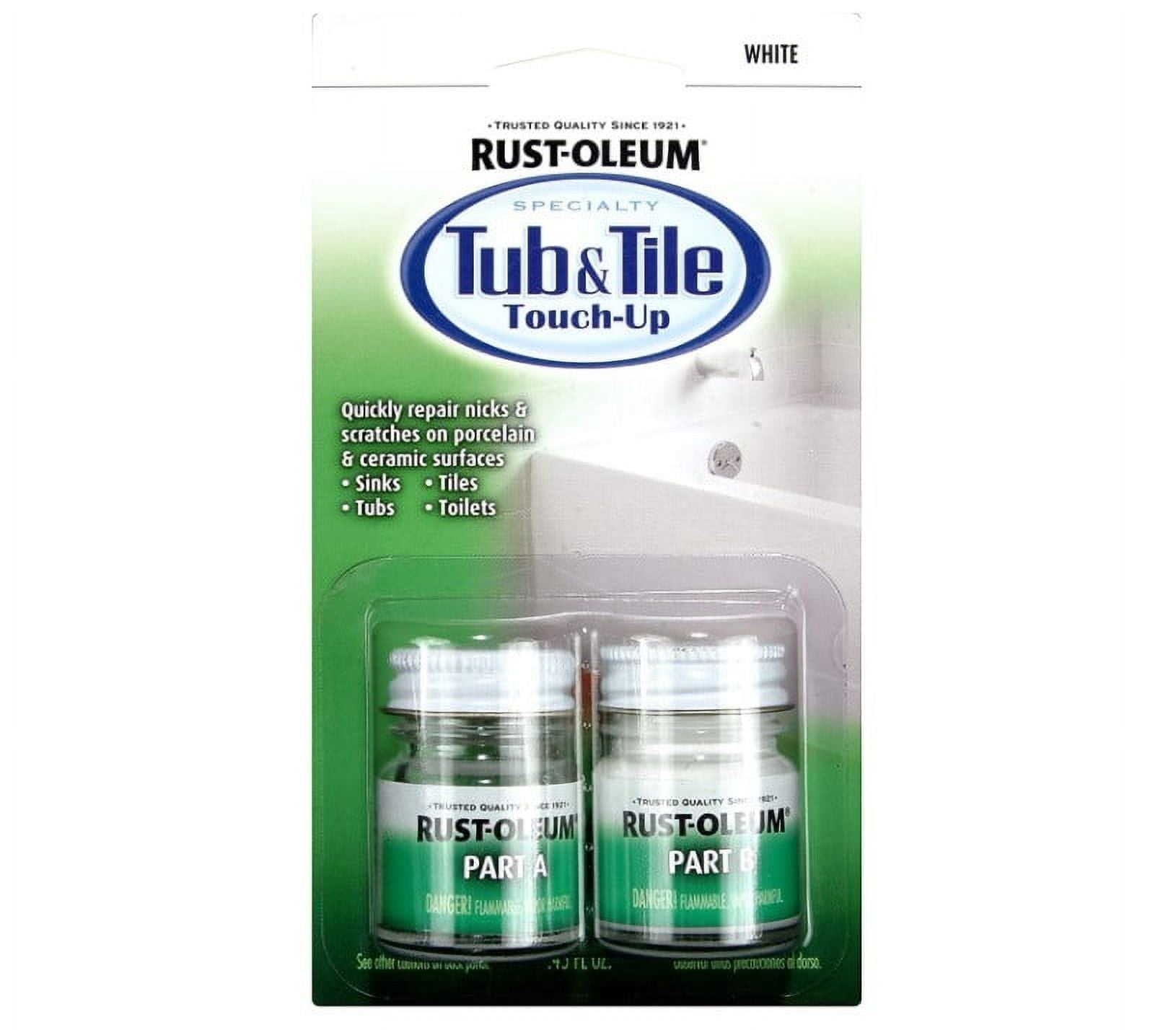 Rust-Oleum 244166 Tub & Tile Touch Up Paint 2 Piece Set, 6 Pack, White