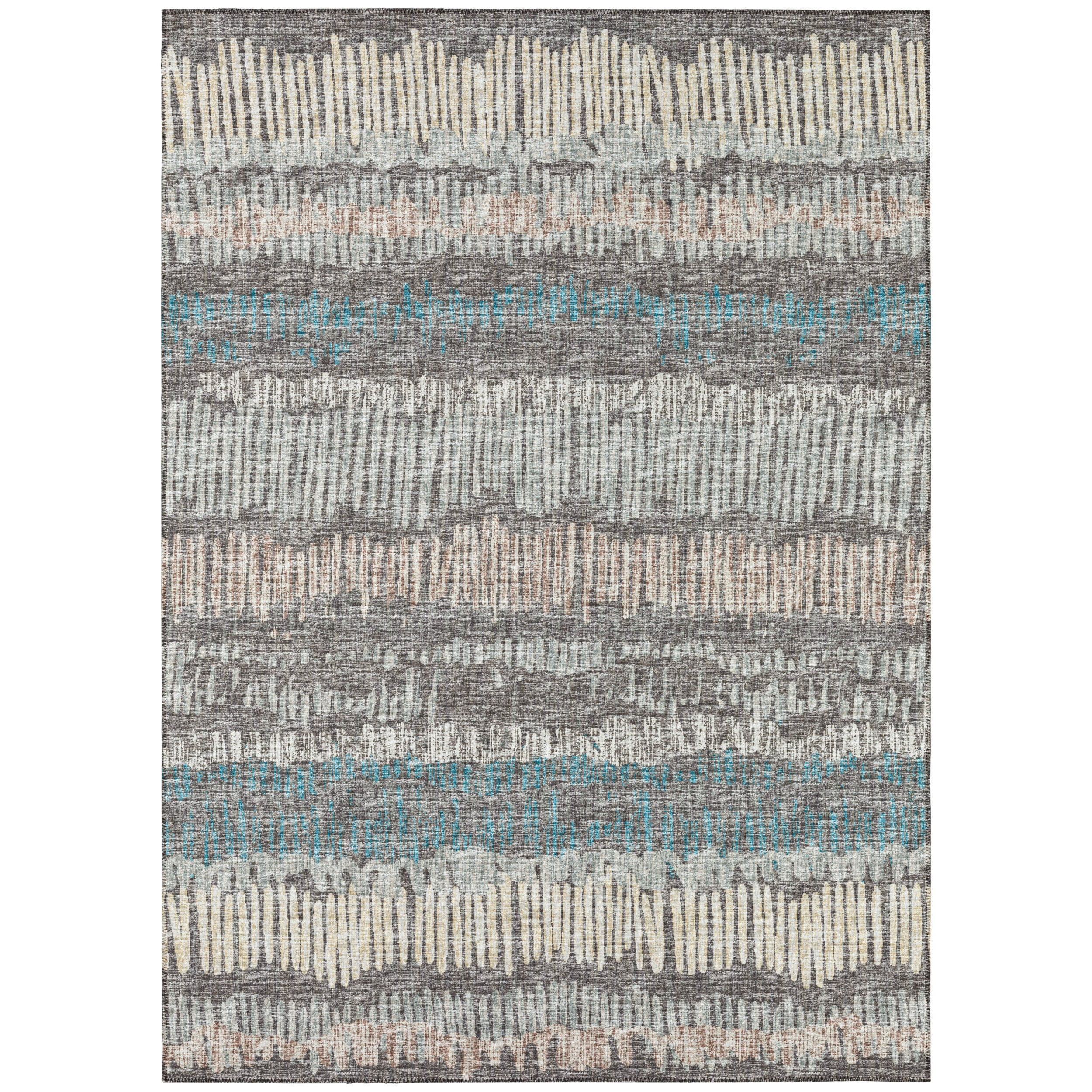 Addison Rugs Indoor/Outdoor Rylee Sketches Washable Rug New. Gray - 10' x 14'