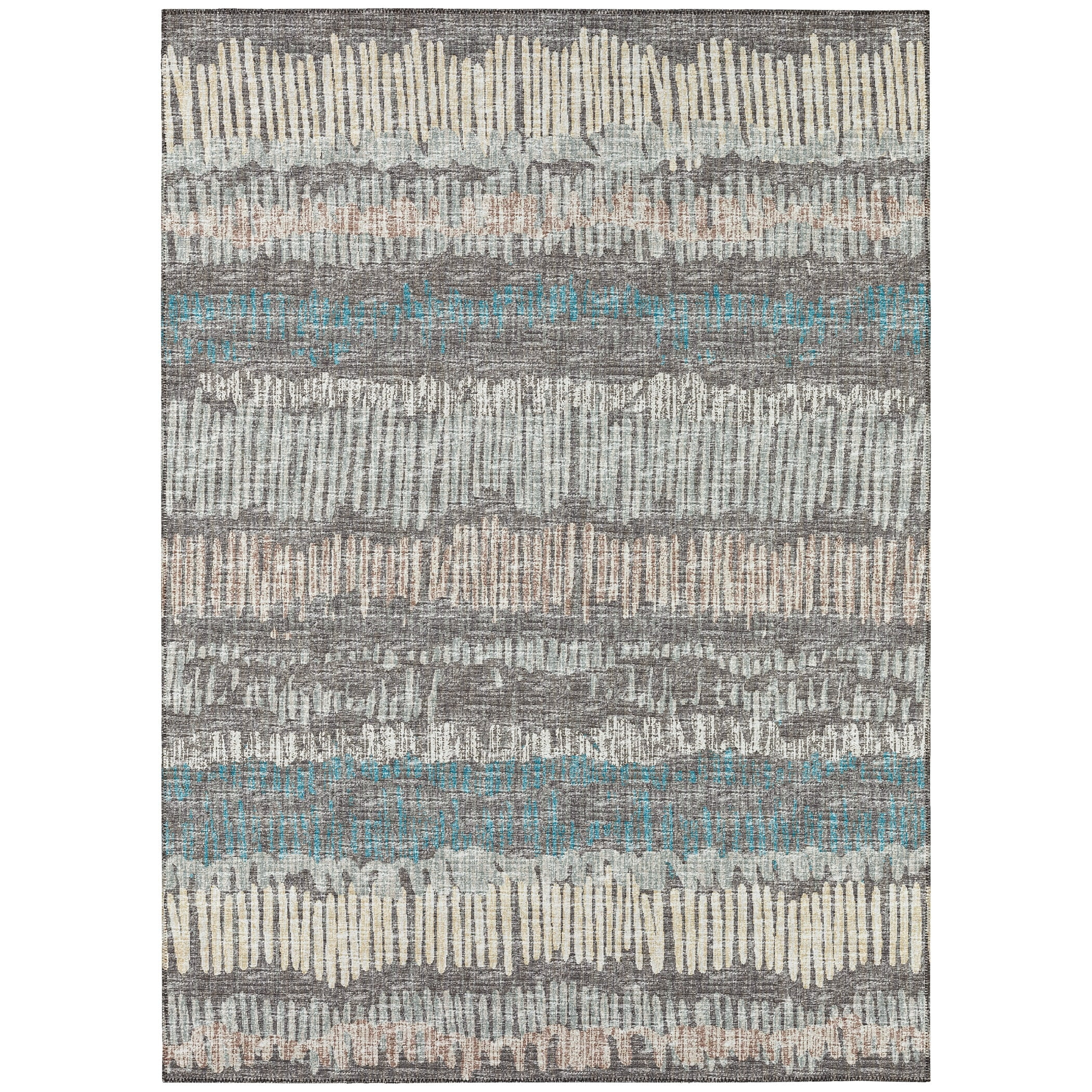 Addison Rugs Indoor/Outdoor Rylee Sketches Washable Rug New. Gray - 10' x 14'