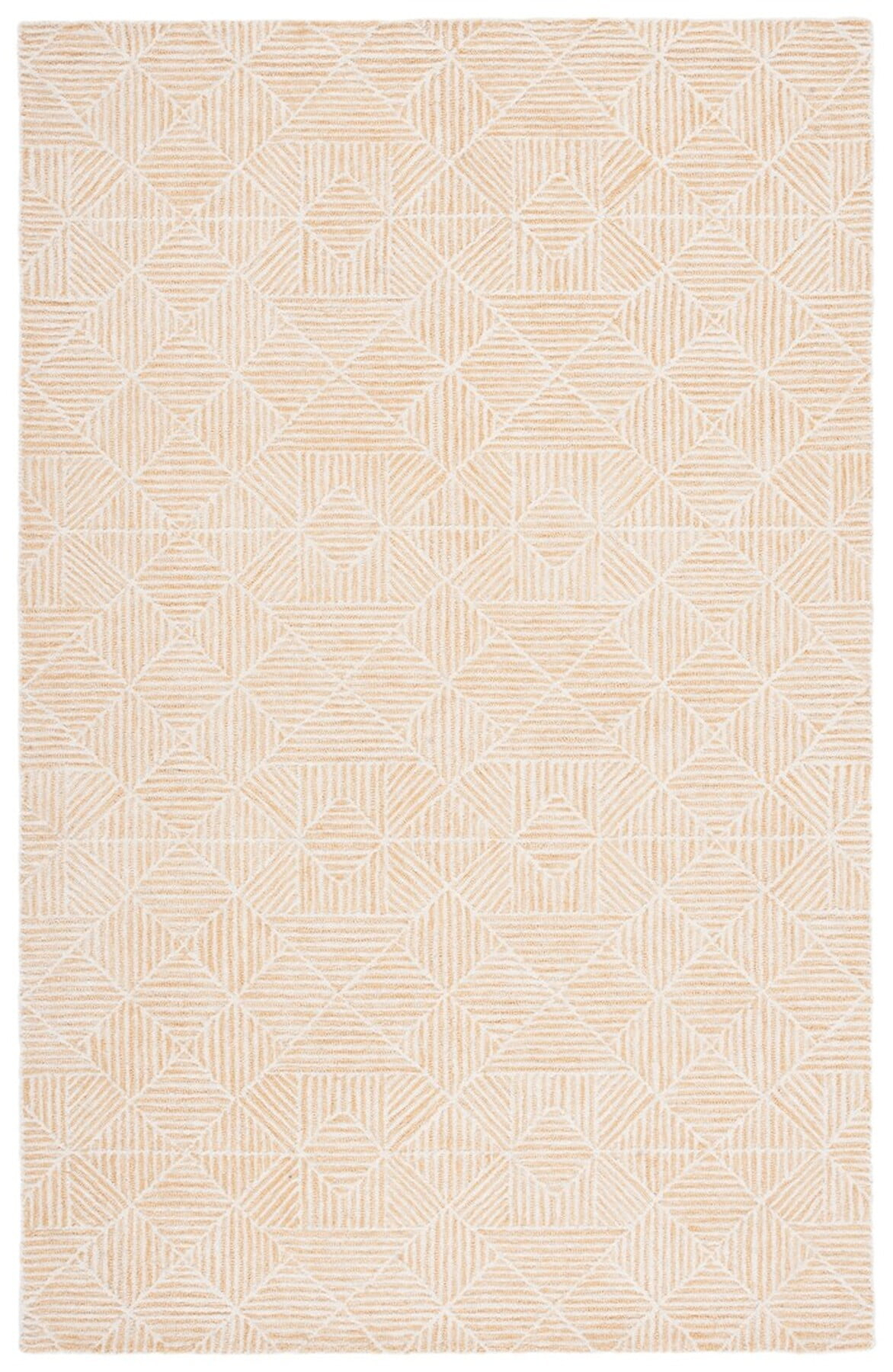 SAFAVIEH Abstract Brock Geometric Area Rug, Gold/Ivory, 5' x 8'