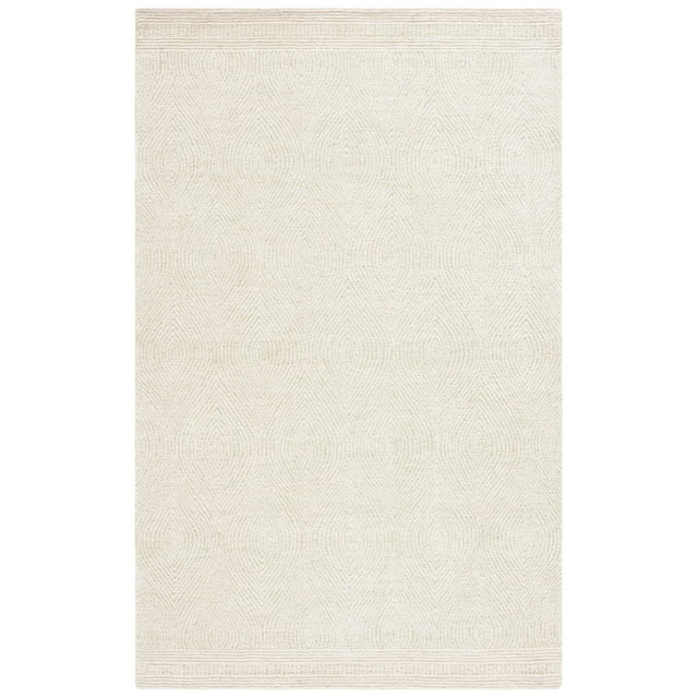 SAFAVIEH Abstract Caelestinus Ogee Wool Area Rug, Green/Ivory, 3' x 5'