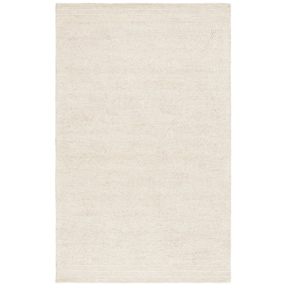 SAFAVIEH Abstract Caelestinus Ogee Wool Area Rug, Ivory/Beige, 3' x 5'