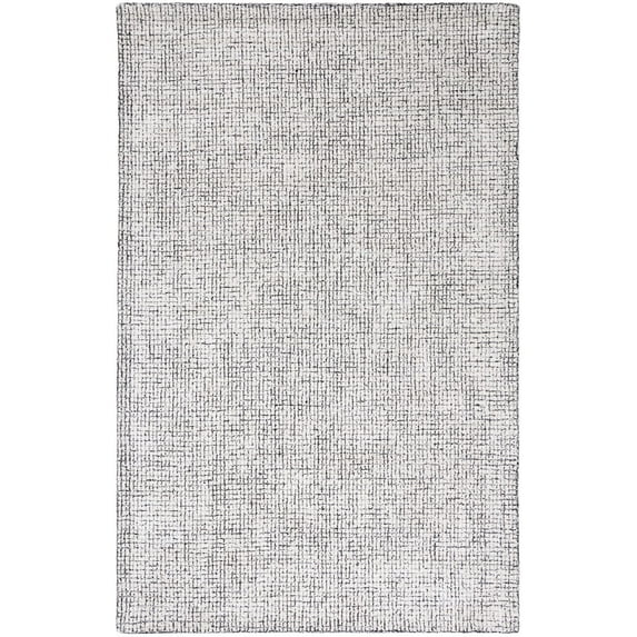 SAFAVIEH Abstract Dalia Geometric Area Rug, Ivory/Black, 6' x 6' Square