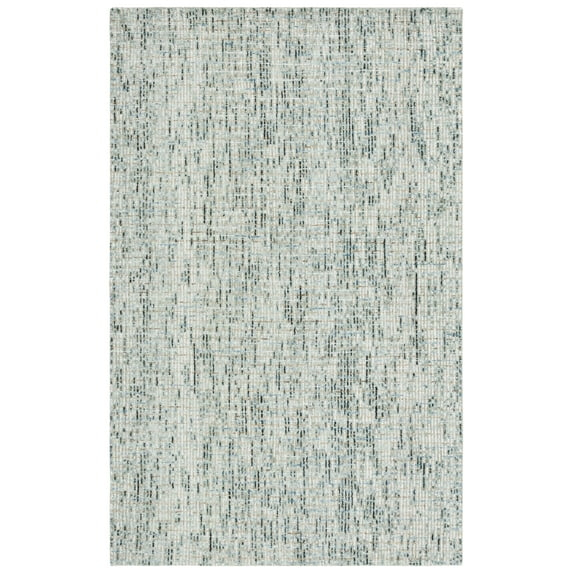 SAFAVIEH Abstract Delia Geometric Wool Area Rug, Green/Ivory, 8' x 10'