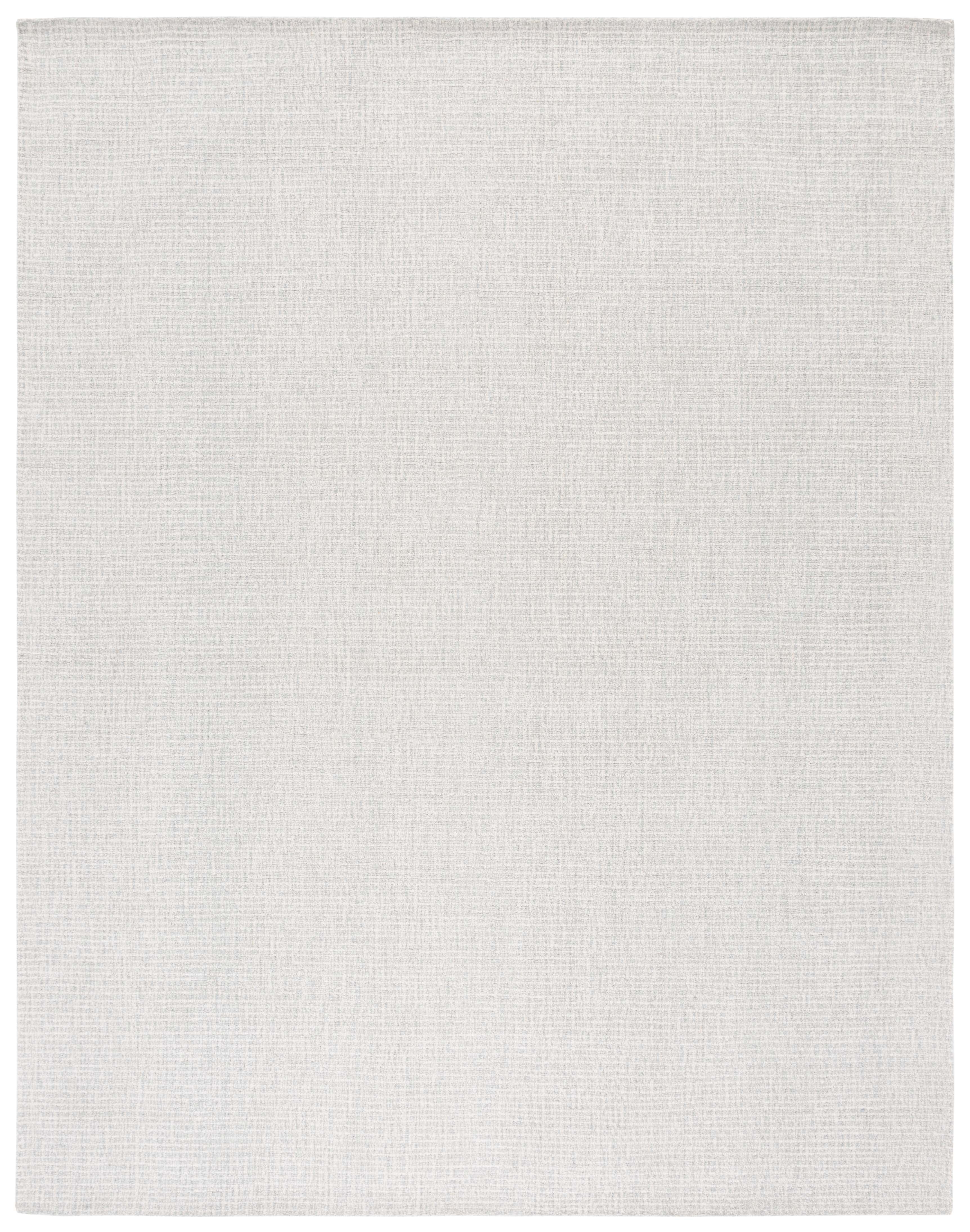SAFAVIEH Abstract Delia Geometric Wool Area Rug, Light Grey/Ivory, 11' x 15'