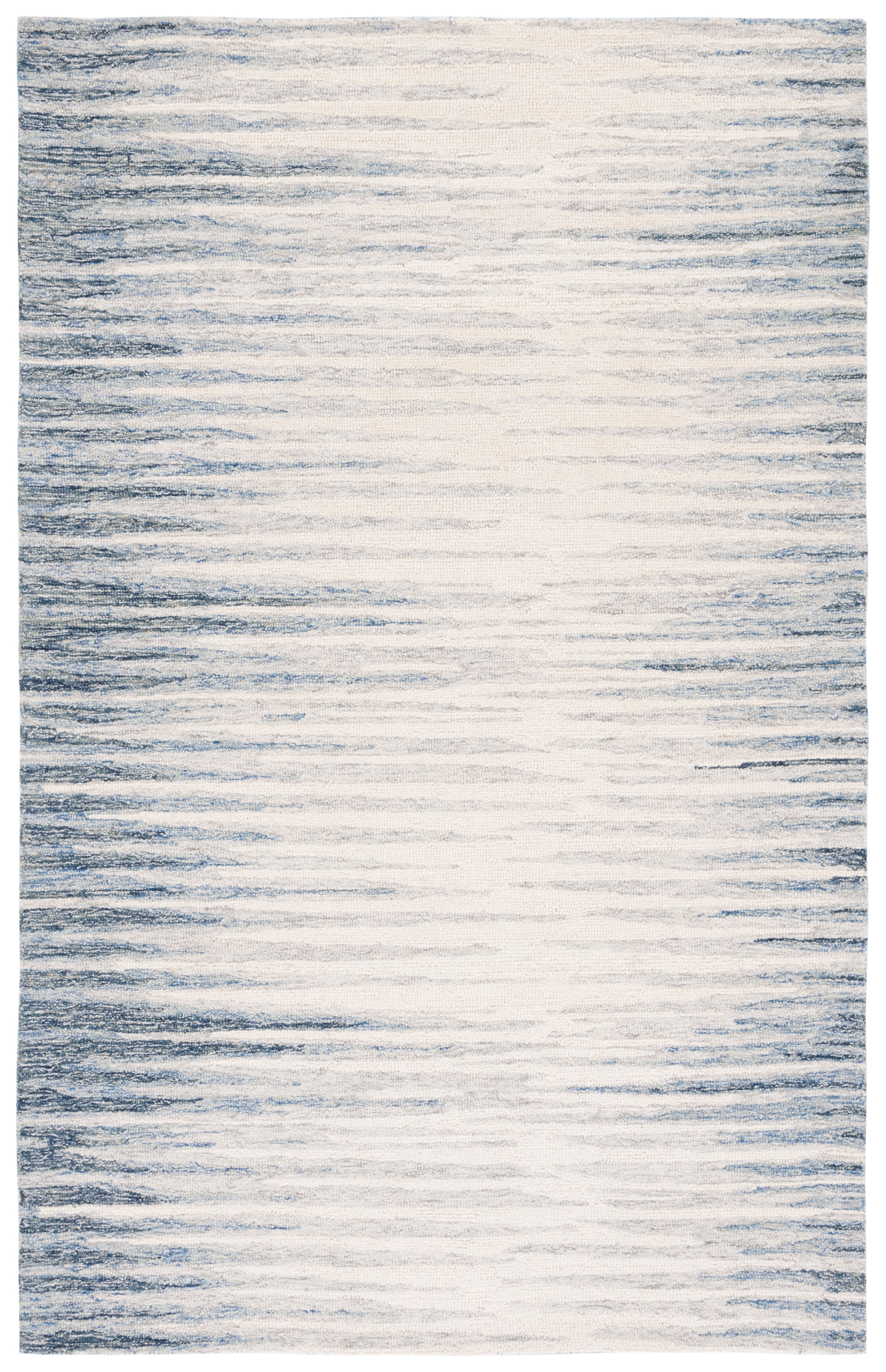 SAFAVIEH Abstract Greg Striped Area Rug, Ivory/Dark Blue, 5' x 8'