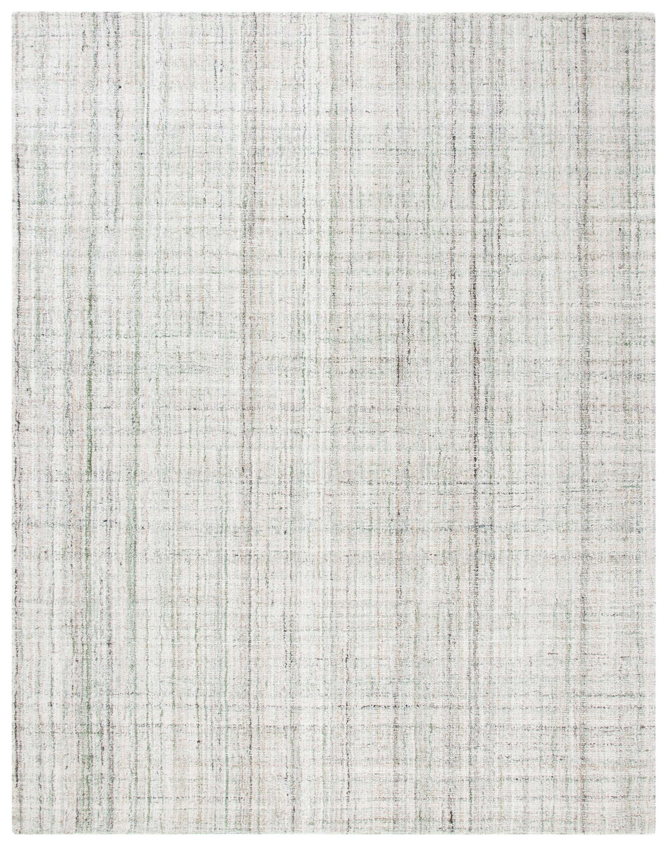 SAFAVIEH Alfombra Abstracta con Rayas Jerrald, Verde/salvia, 10' x 14'