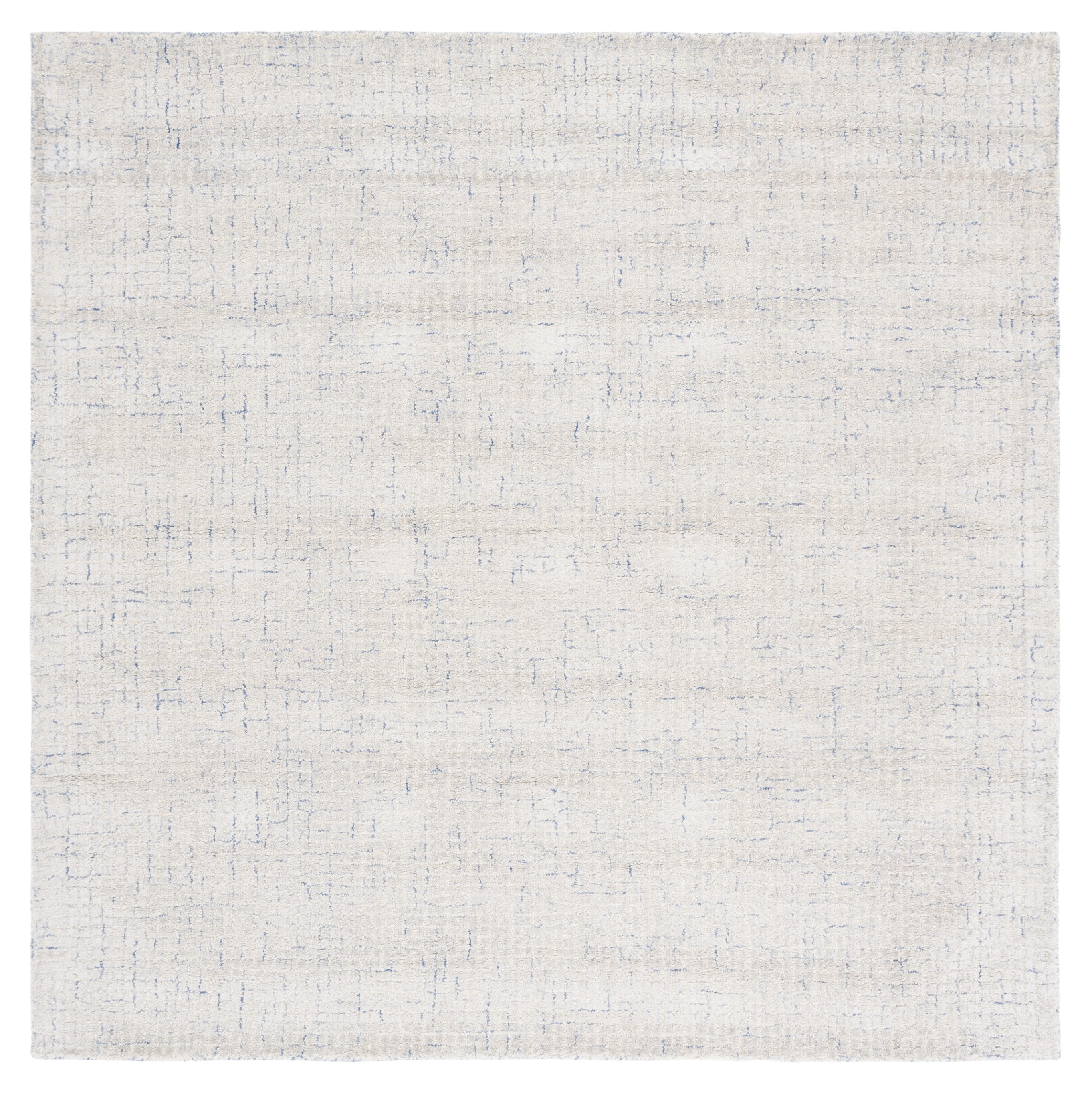 Abstract ABT469 Hand Tufted Area Rug - Silver/Blue - 6'x6' - Safavieh .