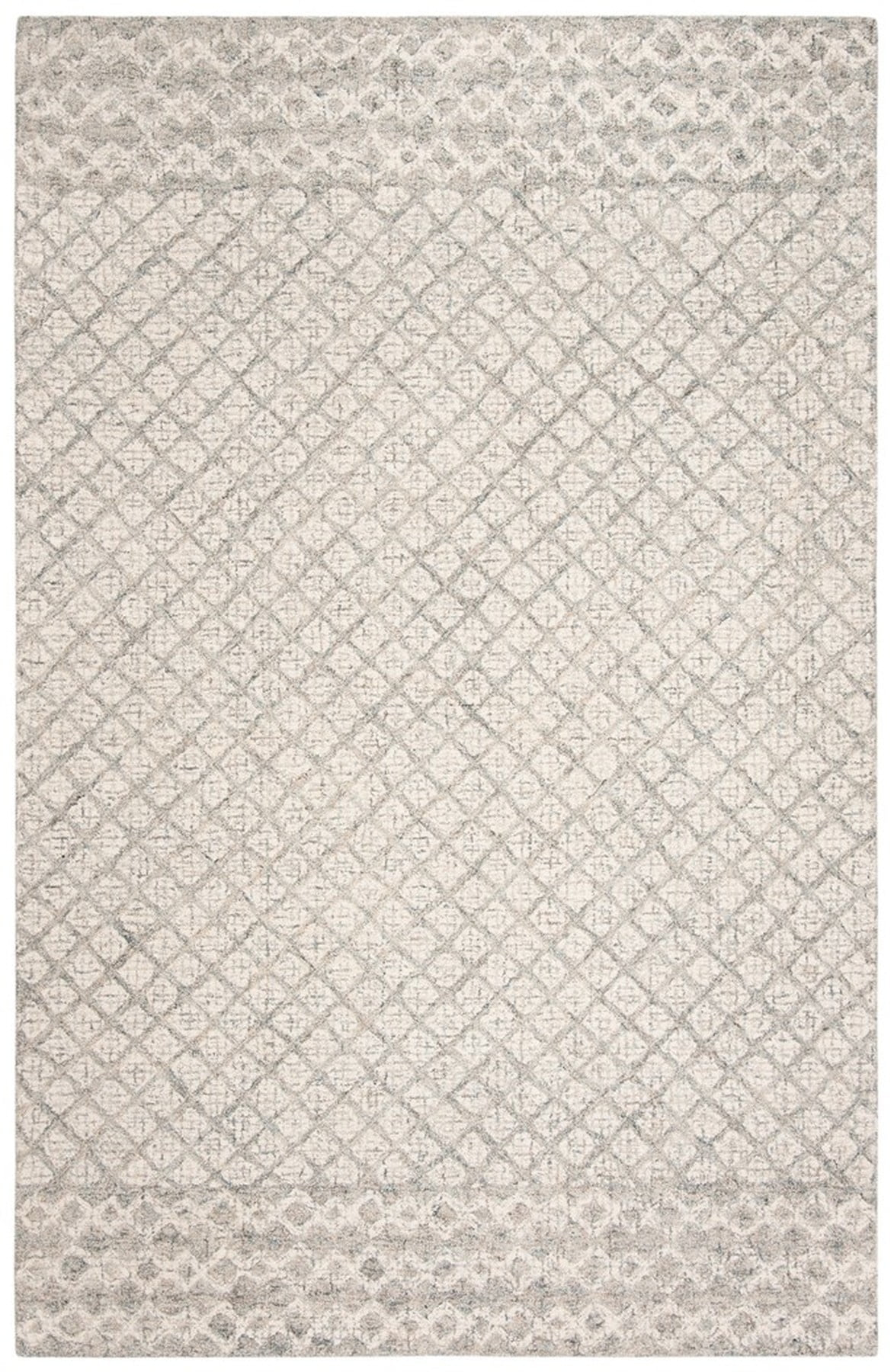SAFAVIEH Abstract Ryder Geometric Area Rug, Ivory/Grey, 2' x 3'