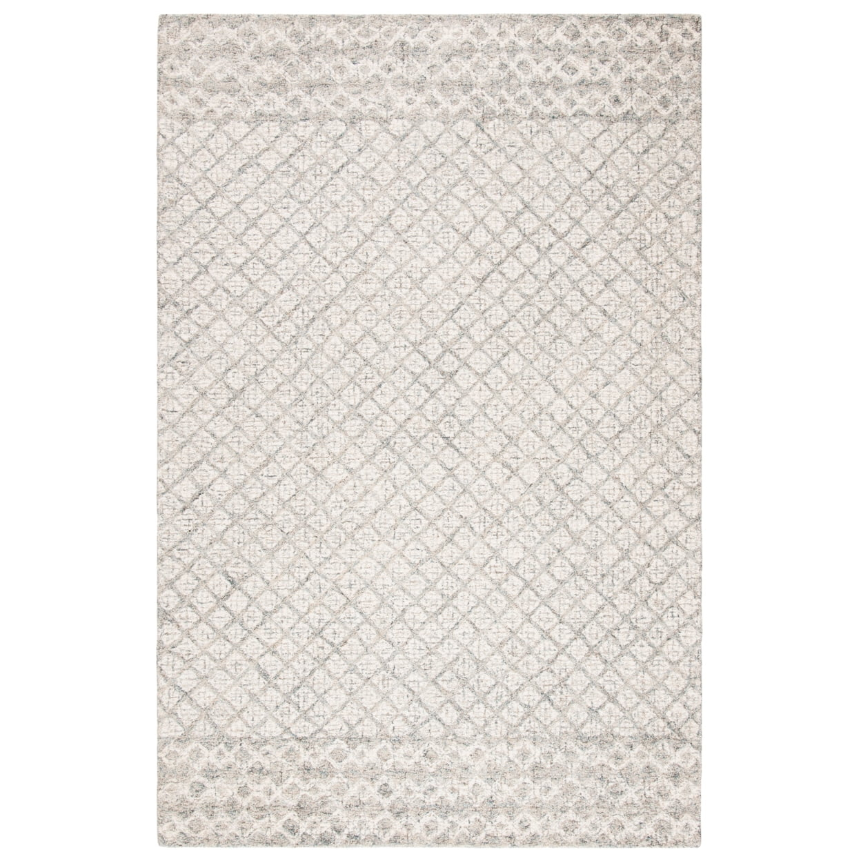 SAFAVIEH Abstract Ryder Geometric Area Rug, Ivory/Grey, 2' x 3'