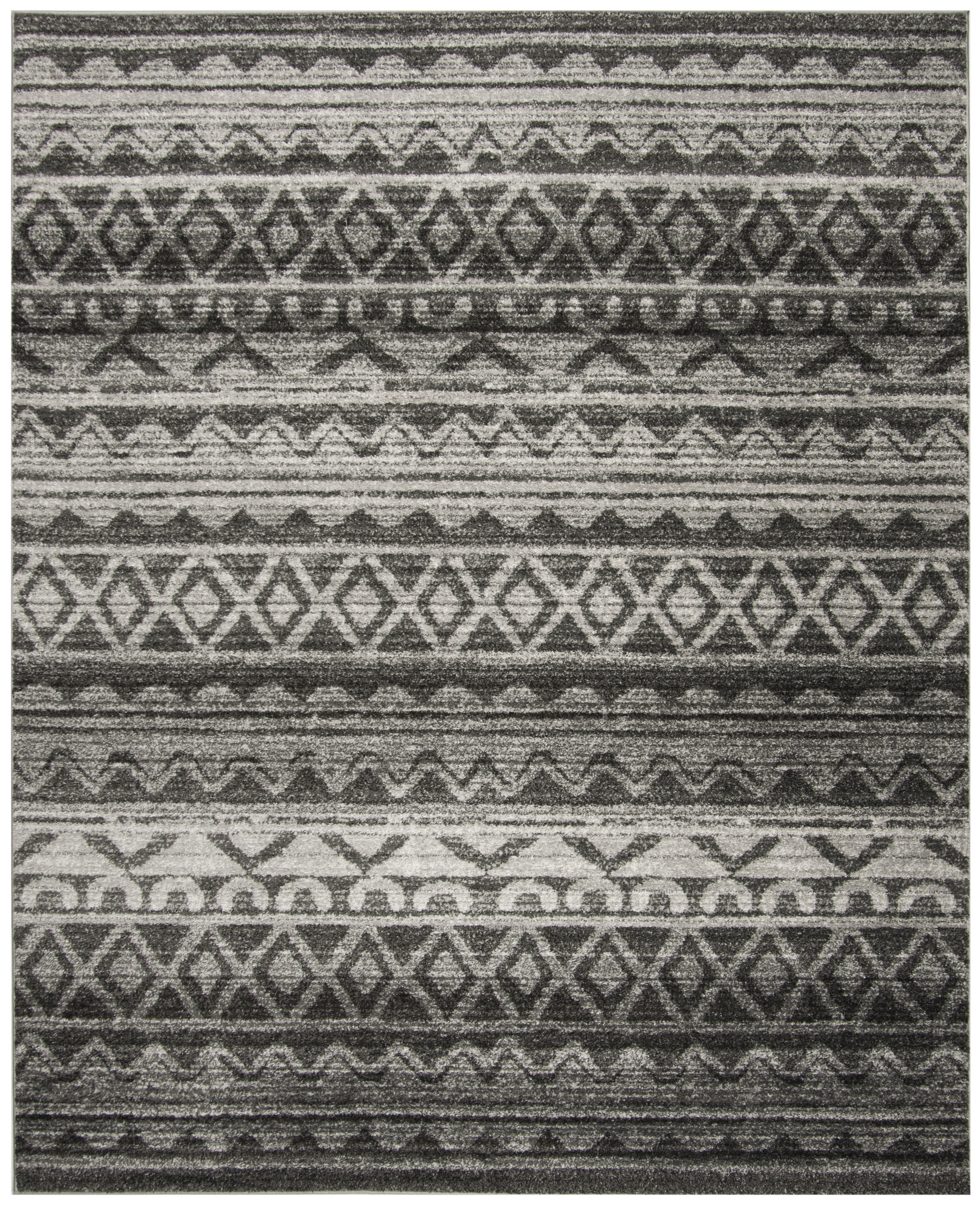 SAFAVIEH Adirondack Emil Southwestern Area Rug, Ivory/Charcoal, 12' x 18'