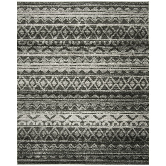 SAFAVIEH Adirondack Emil Southwestern Area Rug, Ivory/Charcoal, 12' x 18'