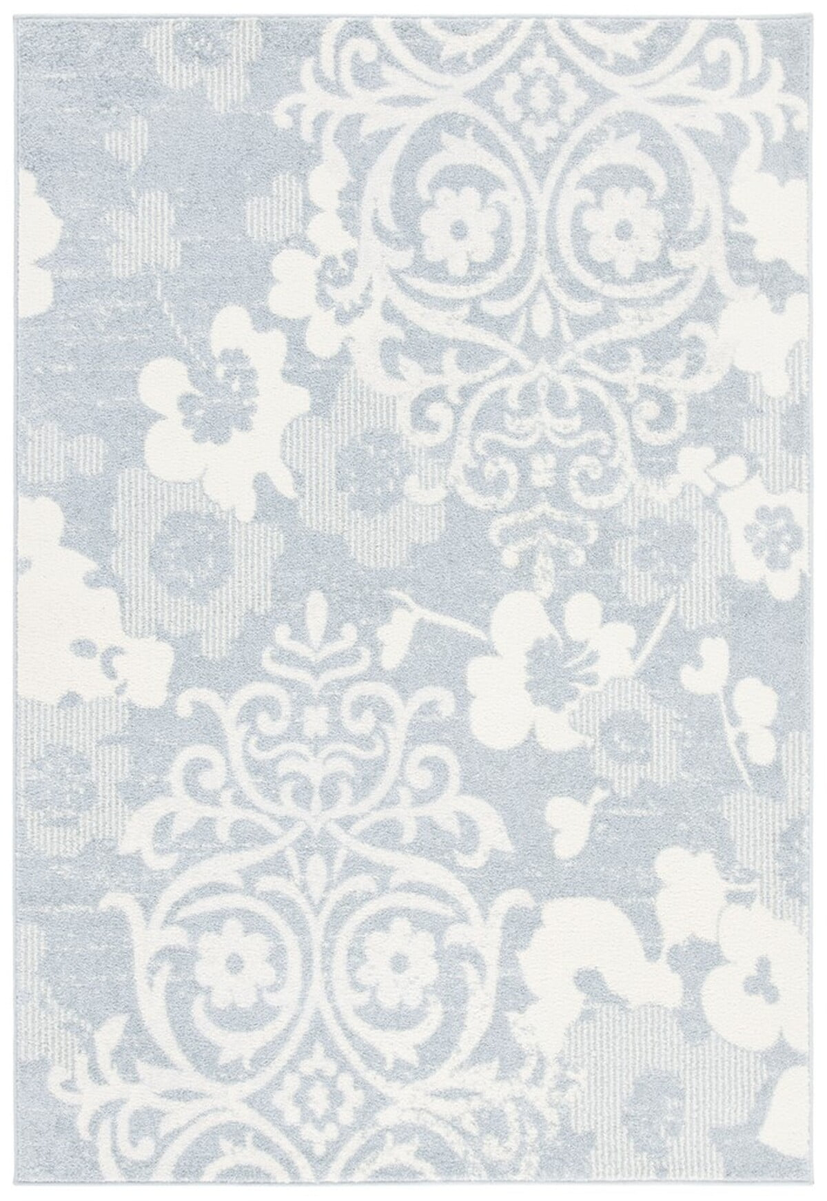 SAFAVIEH Adirondack Hortense Floral Area Rug, Grey/Ivory, 9' x 12'