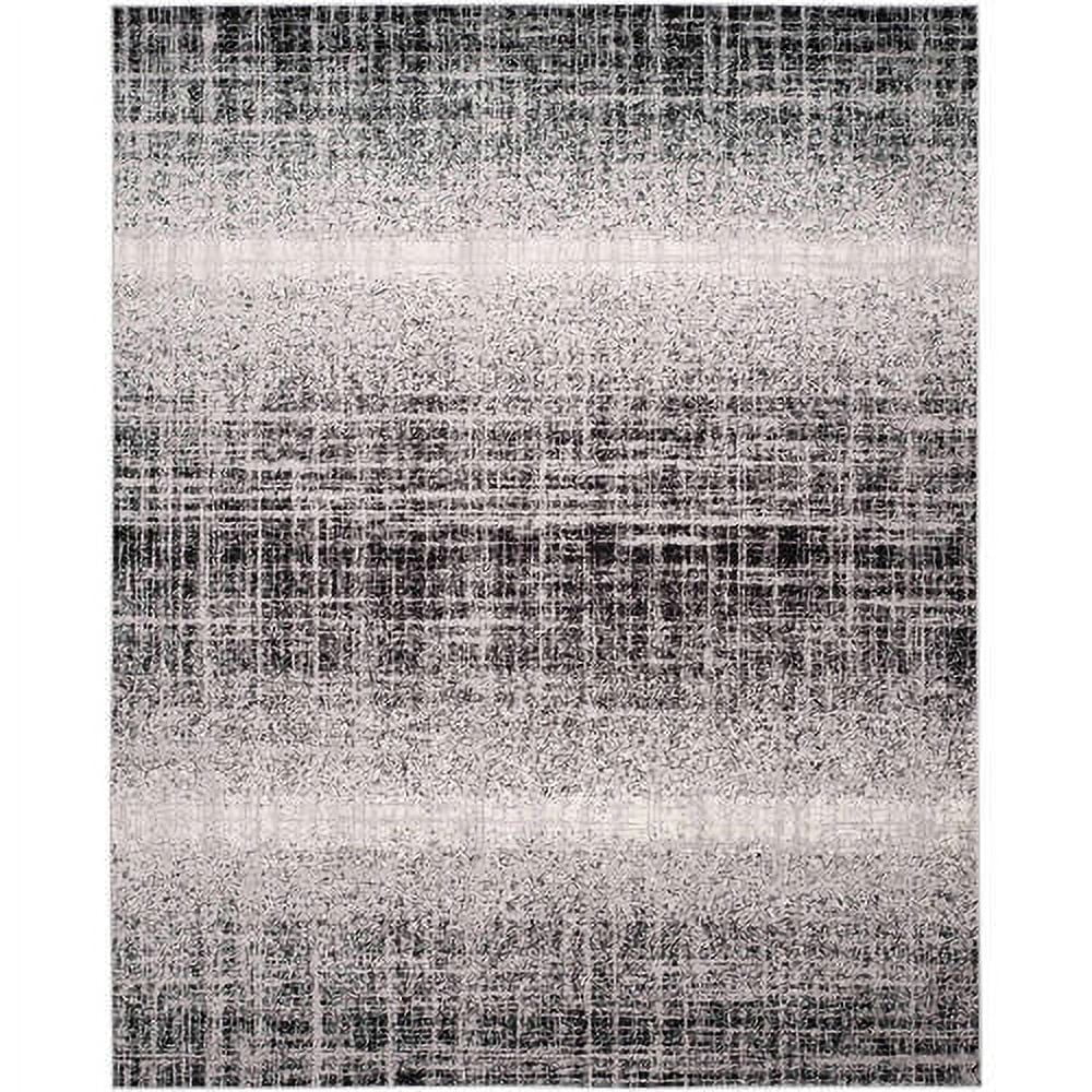 SAFAVIEH Adirondack Kiersten Abstract Faded Area Rug, Silver/Black, 8' x 10'