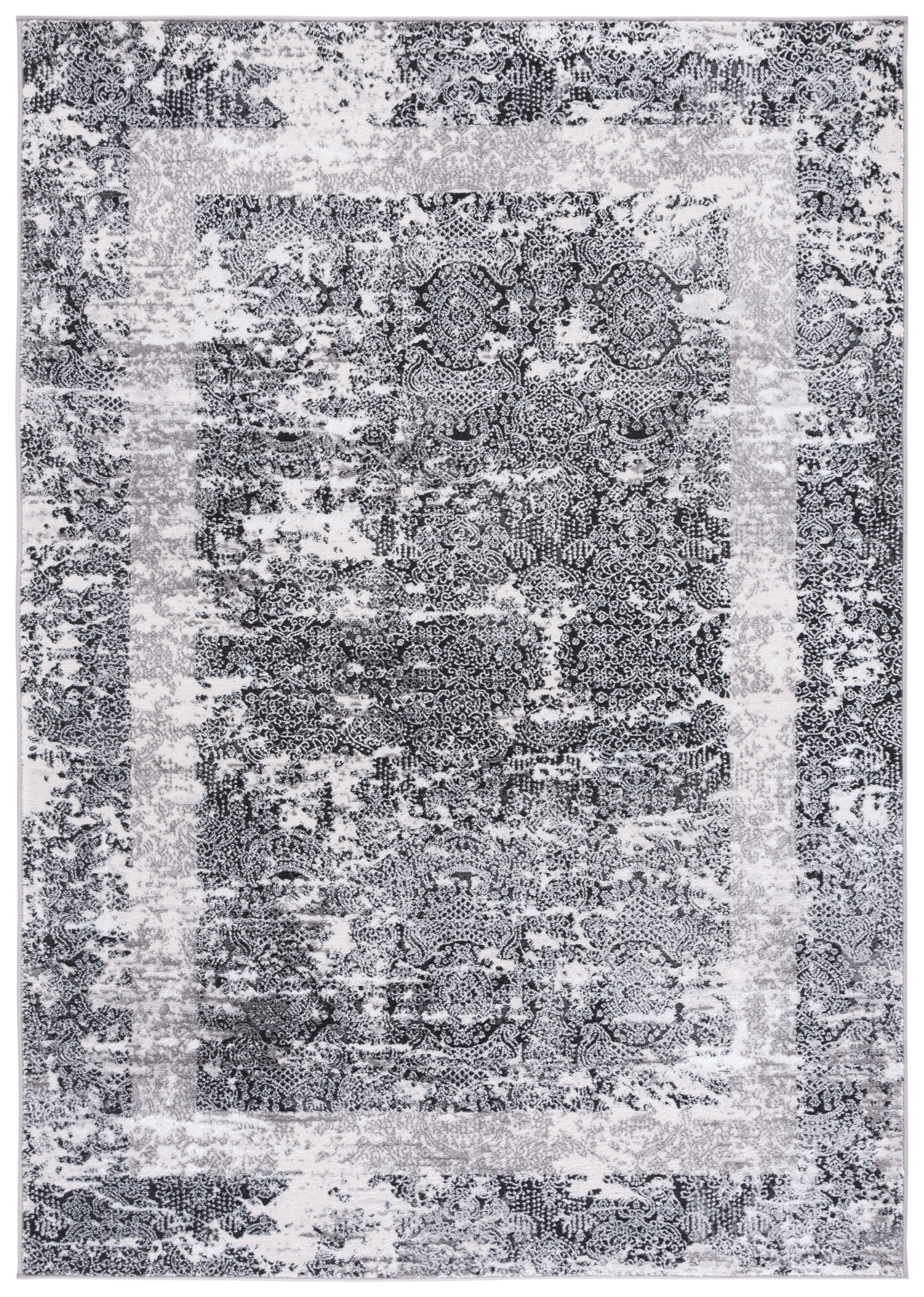 SAFAVIEH Amelia Lalit Abstract Area Rug, Grey/Charcoal, 4'5" x 6'5"