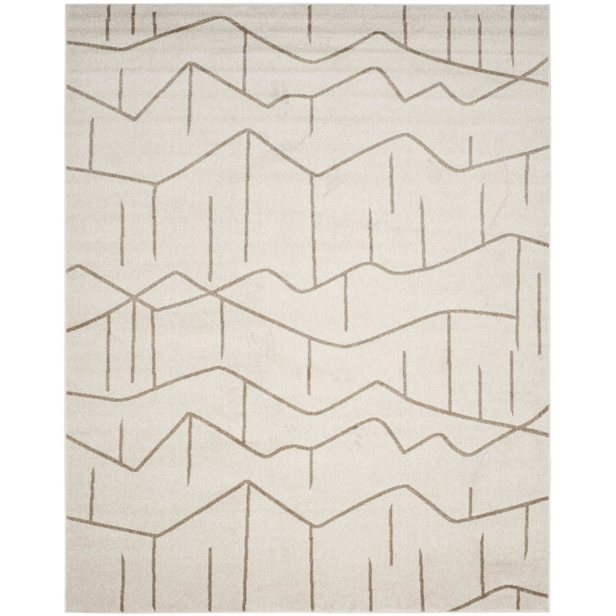 Amherst AMT429 Power Loomed Area Rug - Ivory/Grey - 8'x10' - Safavieh.