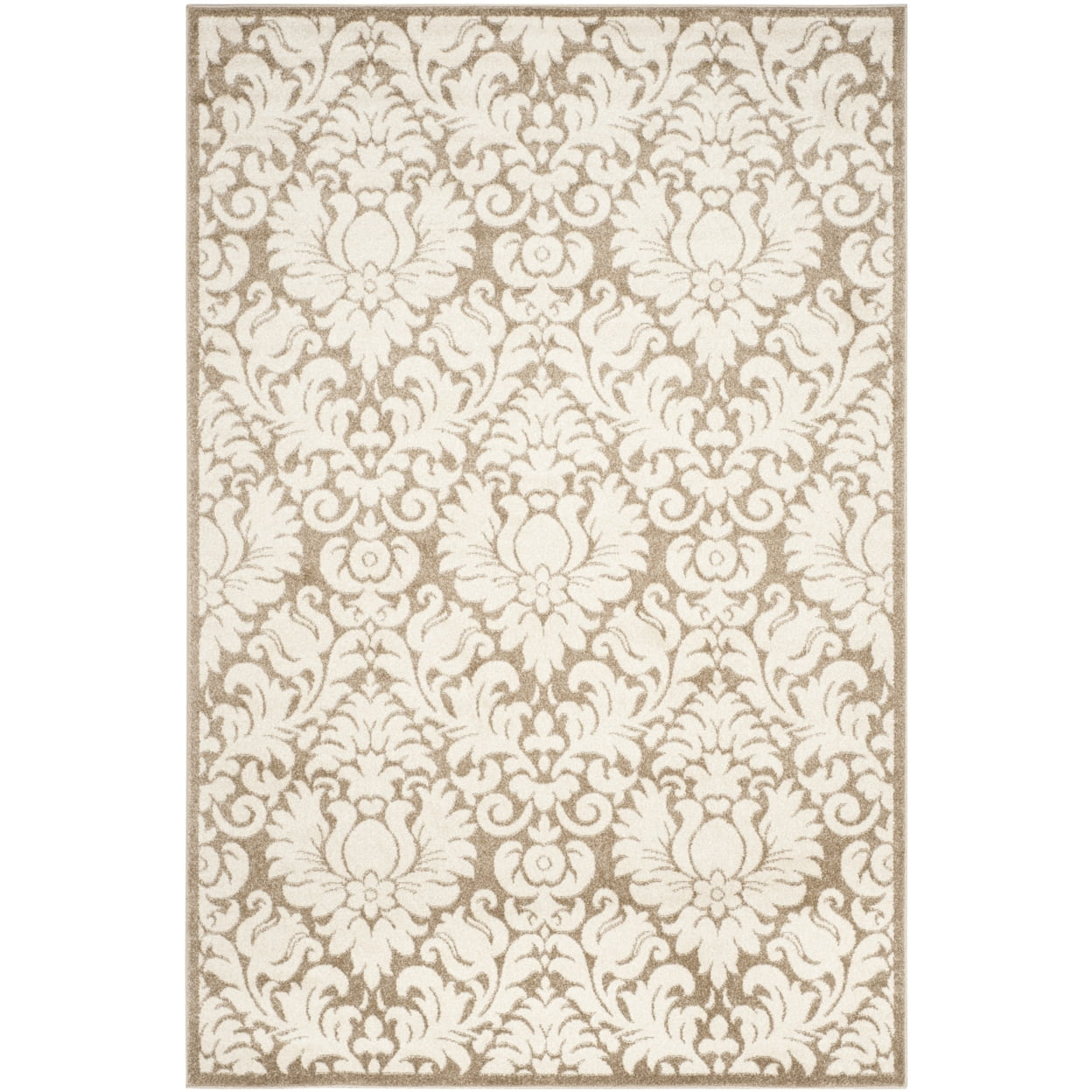 SAFAVIEH Amherst Rosabel Geometric Area Rug, Wheat/Beige, 6' x 9'