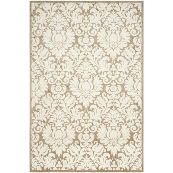 SAFAVIEH Amherst Rosabel Geometric Area Rug, Wheat/Beige, 6' x 9'