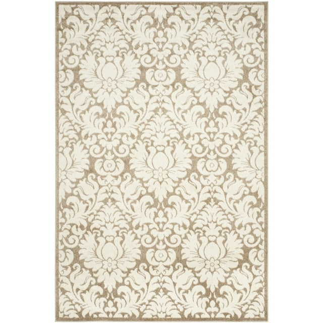 SAFAVIEH Amherst Rosabel Geometric Area Rug, Wheat/Beige, 6' x 9'