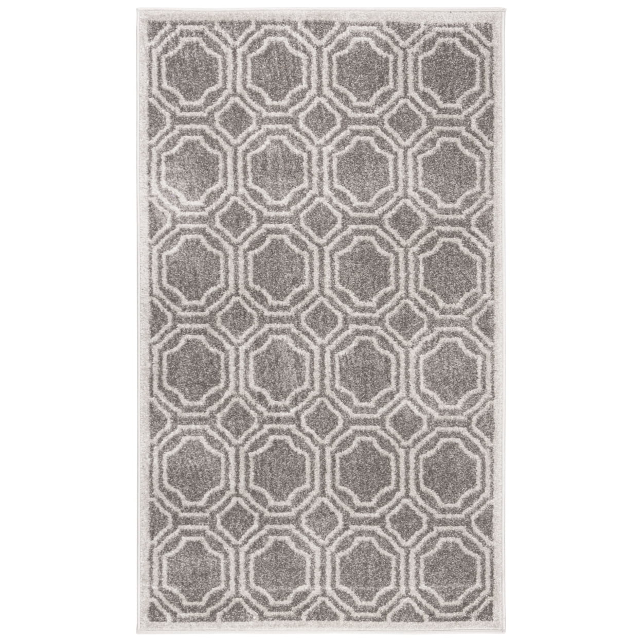 Amherst AMT411 Power Loomed Accent Rug - Grey/Light Grey - 3'x5' - Safavieh.