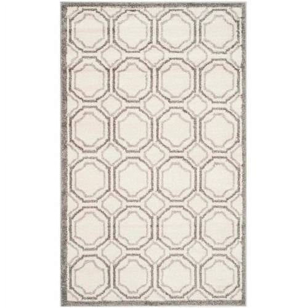 Amherst AMT411 Power Loomed Accent Rug - Ivory/Light Grey - 3'x5' - Safavieh.