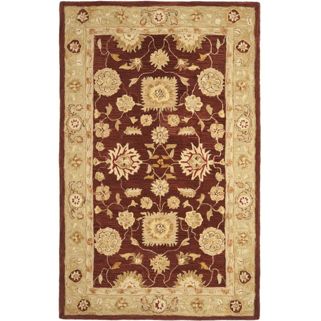 SAFAVIEH Anatolia AN556F Handmade Red / Sage Rug