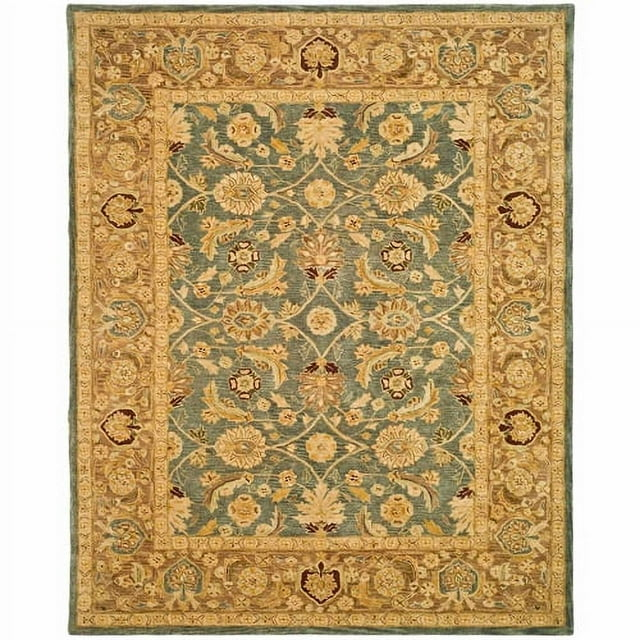 SAFAVIEH Anatolia Sophia Traditional Wool Area Rug, Blue/Brown, 9' x 12'