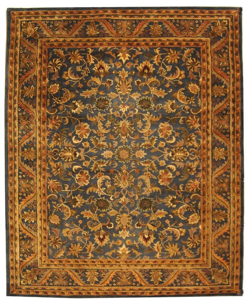 SAFAVIEH Antiquity Carmella Oriental Wool Area Rug, Blue/Gold, 9' x 12'