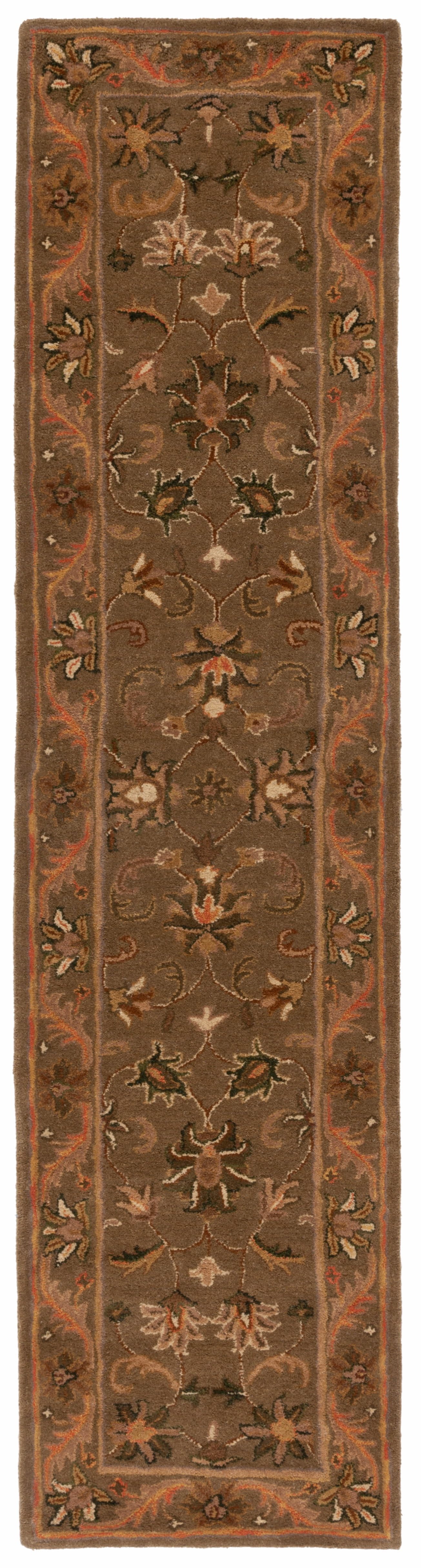 SAFAVIEH Antiquity Carmella Oriental Wool Runner Rug, Olive/Gold, 2'3" x 16'