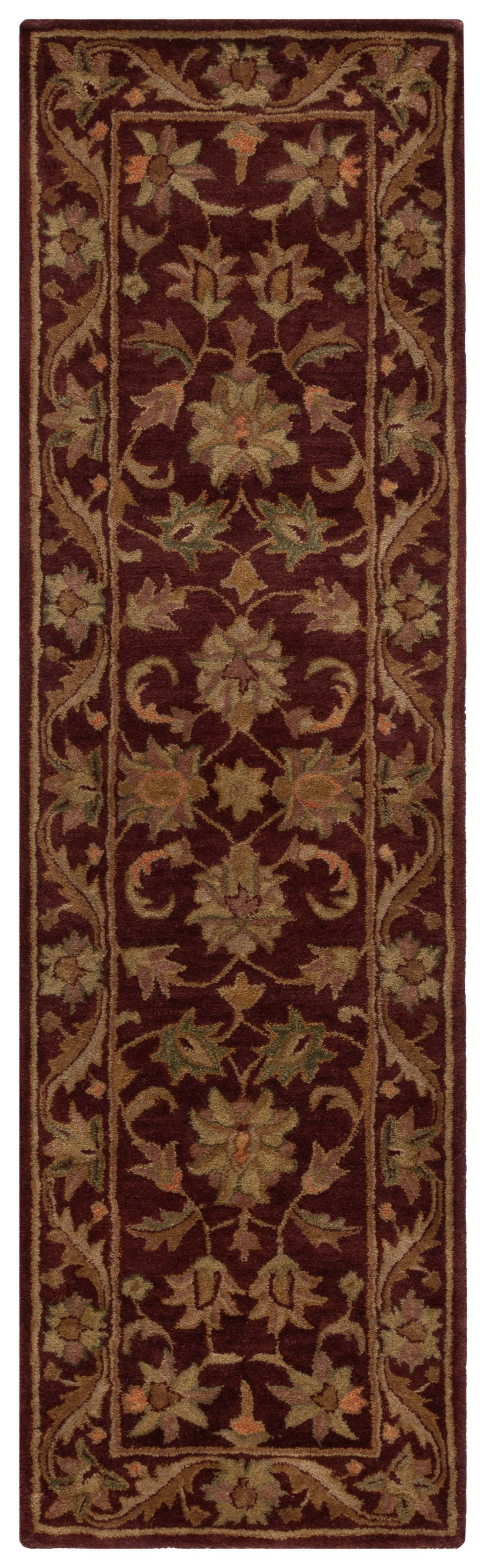 SAFAVIEH Antiquity Carmella Oriental Wool Runner Rug, Wine/Gold, 2'3" x 8'