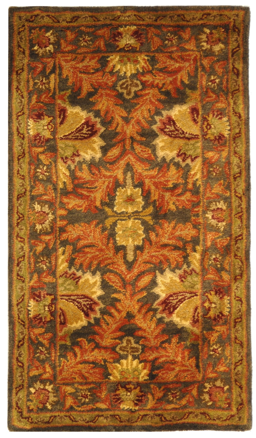 SAFAVIEH Antiquity Diarmait Oriental Wool Area Rug, Sage/Gold, 2'3" x 4'