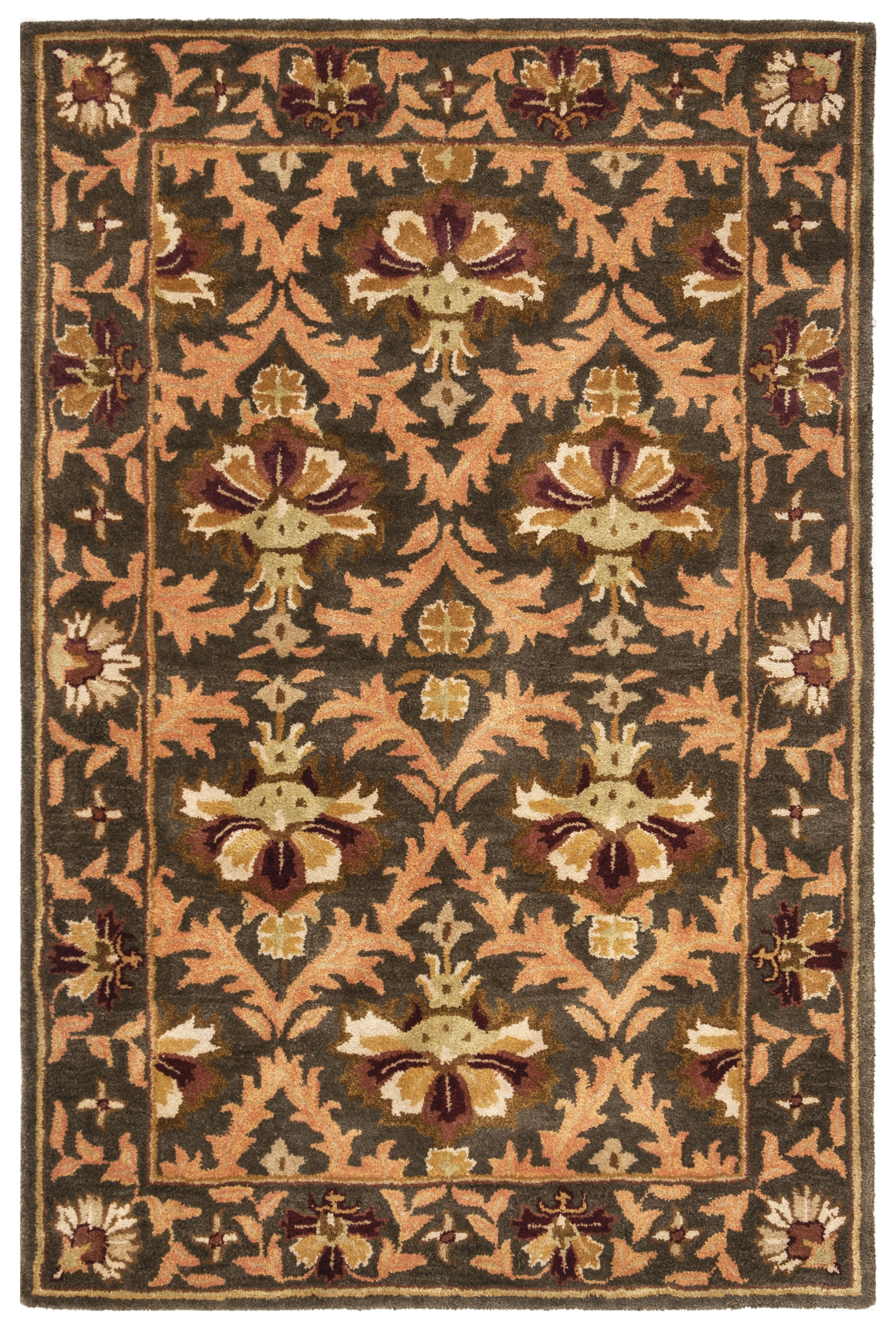 SAFAVIEH Antiquity Diarmait Oriental Wool Area Rug, Sage/Gold, 4' x 6'