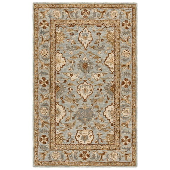 Antiquity AT60 Hand Tufted Area Rug - Light Grey - 6'x9' - Safavieh.