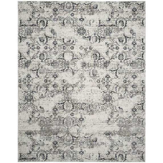 SAFAVIEH Artifact Emmeline Abstract Area Rug, Charcoal/Cream, 4' x 6'