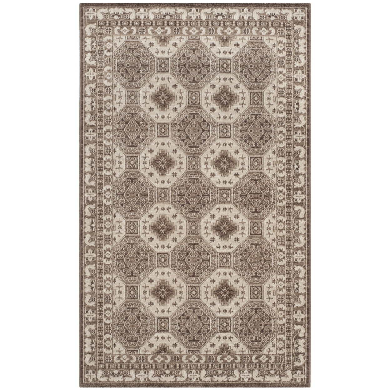 SAFAVIEH Artisan Thurstan Geometric Area Rug, Brown/Ivory, 8' x 10'