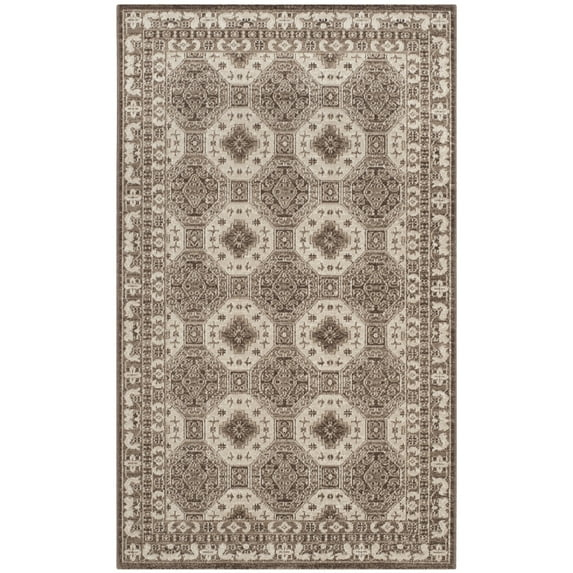 SAFAVIEH Artisan Thurstan Geometric Area Rug, Brown/Ivory, 8' x 10'