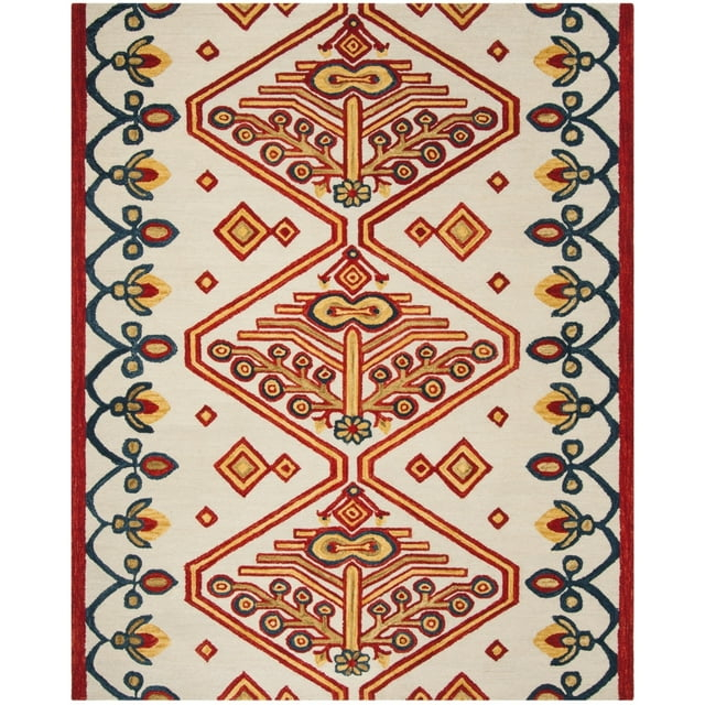 Aspen APN703 Hand Tufted Area Rug - Ivory/Multi - 4'x6' - Safavieh..
