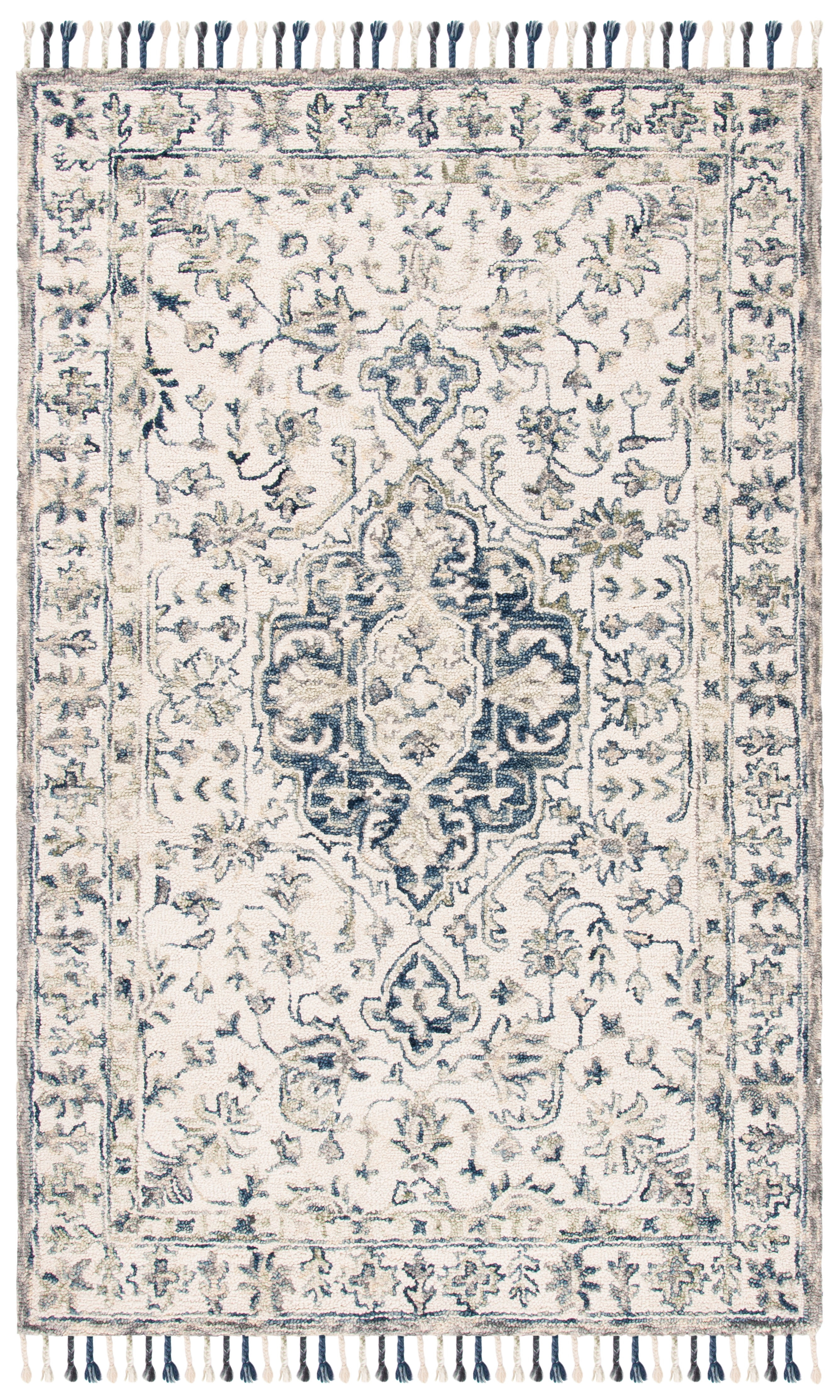 SAFAVIEH Aspen APN125A Handmade Ivory / Blue Rug