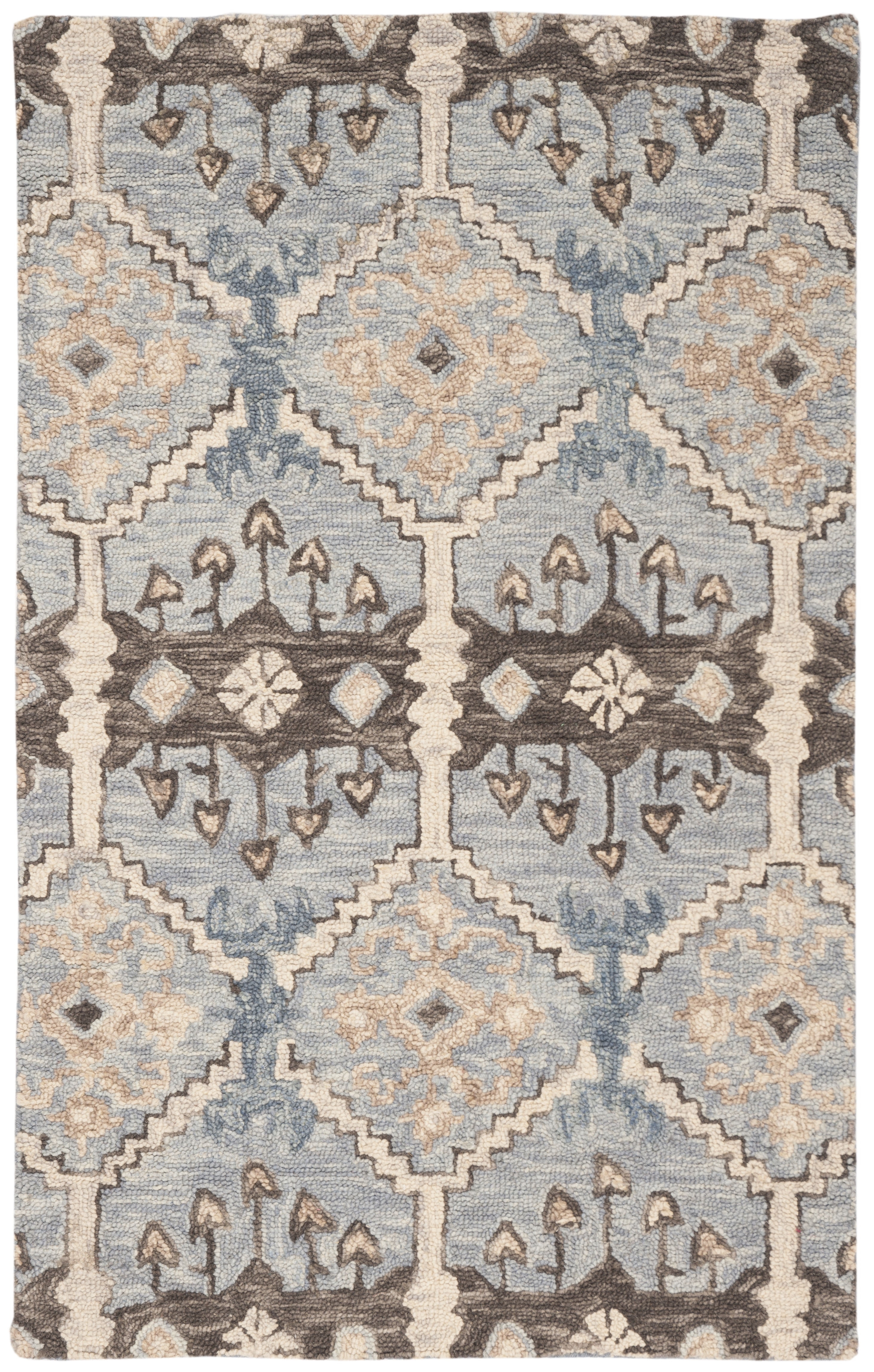 Aspen APN512 Hand Tufted Area Rug - Light Blue/Cream - 3' X 5' - Safavieh.