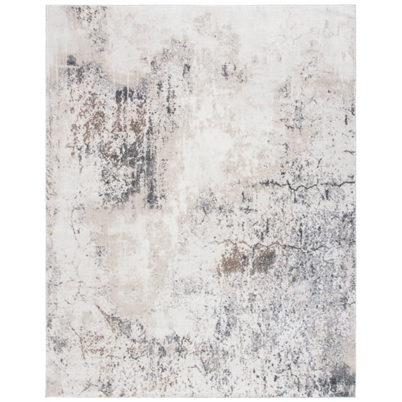 SAFAVIEH Aston Charmaine Abstract Area Rug, Ivory/Grey, 10' x 14'